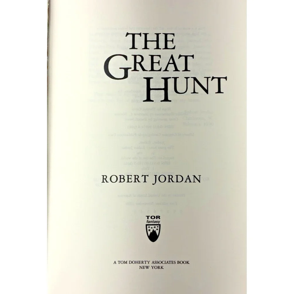 The Great Hunt by Robert Jordan Vintage Tor First Edition Paperback